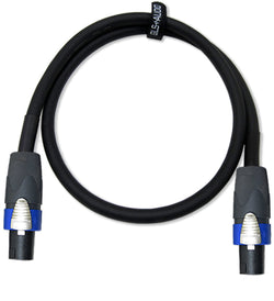 3ft 12AWG 4 Conductor Speaker Cable NL4FX Speakon (NL4FC) 3ft 4c 12/4