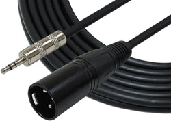 6ft Cable 1/8" TRS Stereo to XLR Male - 6' Mini XLR-M