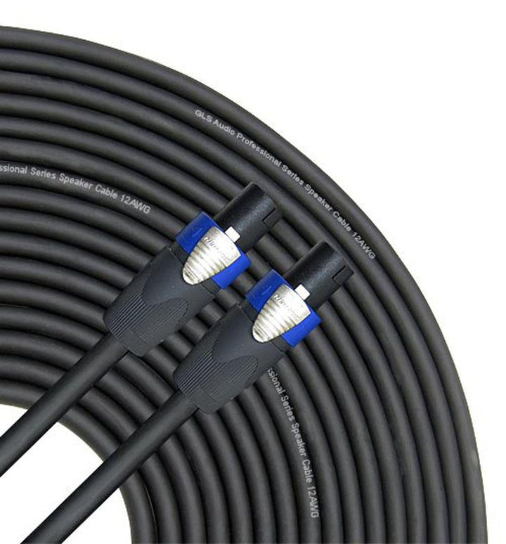 50ft 12AWG Speaker Cable 4 CONDUCTOR with Neutrik Speakon NL4FC 12/4