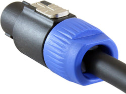 Speaker Plug Twist Lock 4 Pole Speaker Plug compatible with Neutrik Speakon NL4FC, NL4FX, NLT4X, NL2FC, Speak-On - 4 Pack