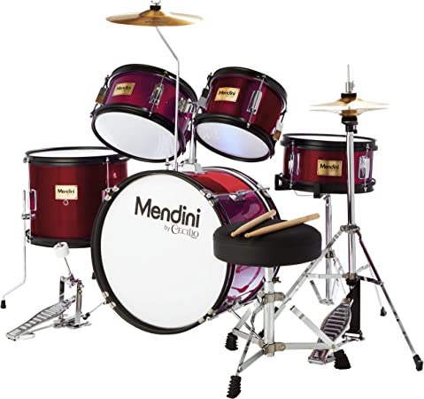 Mendini by Cecilio 16 inch 5-Piece Complete Kids Drum Set