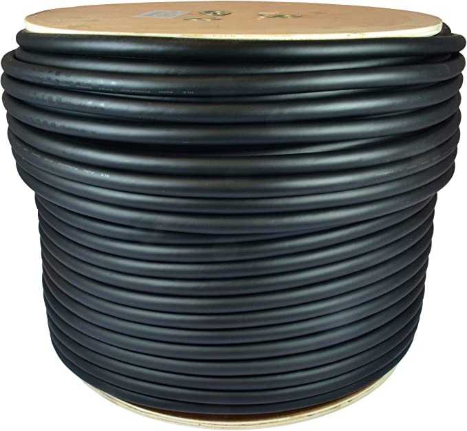 Speaker Cable Wire 12/4 - 12 gauge 4 conductor 500ft roll black bulk