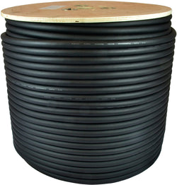 Speaker Cable Wire 12/2 - 12 gauge 2 conductor 500ft roll black bulk
