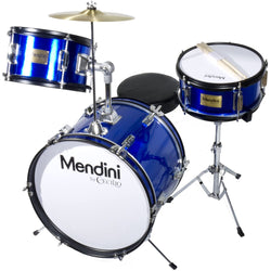 Mendini by Cecilio 16 inch 3-Piece Kids Drum Set Blue